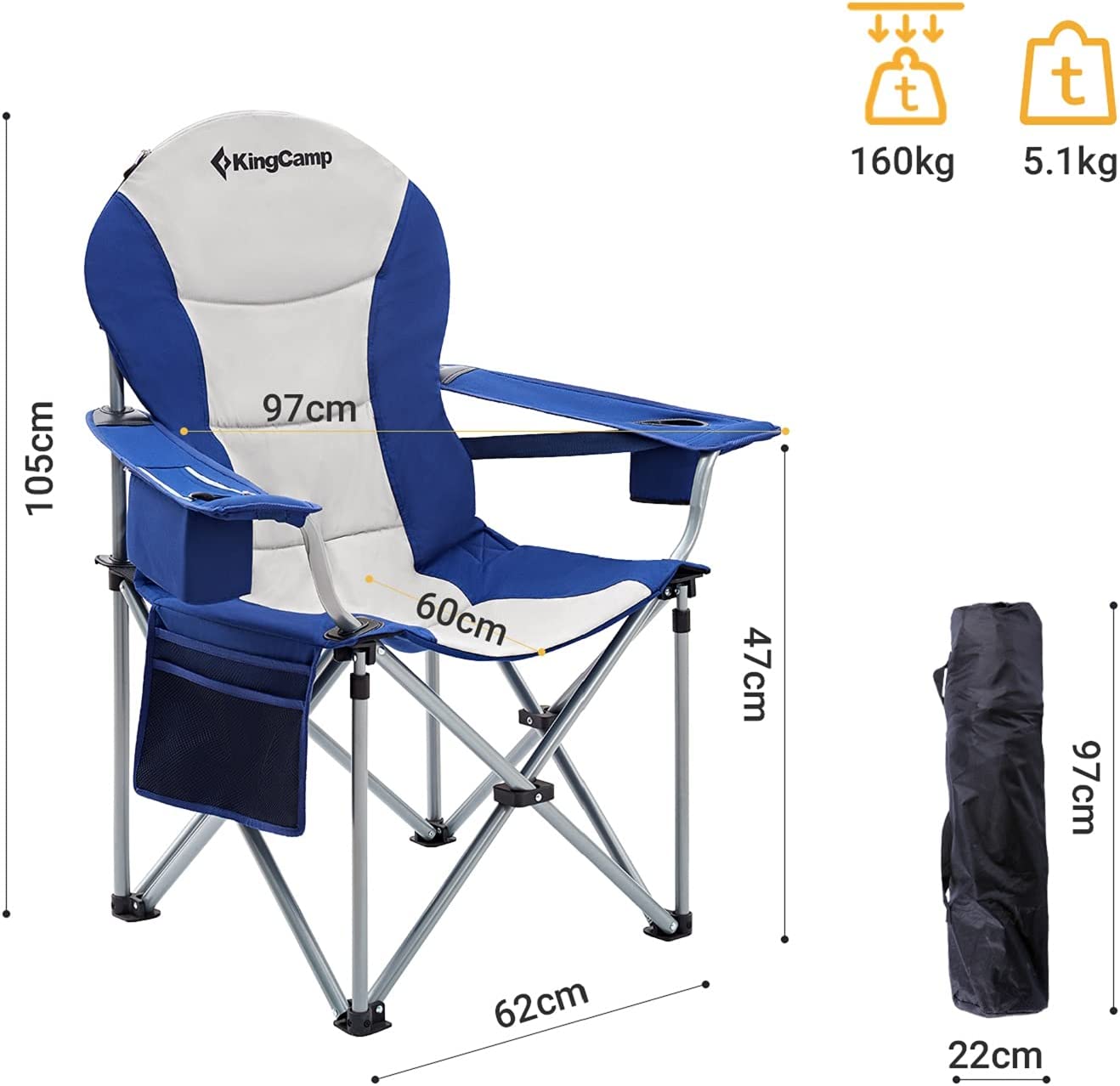 King Camp アウトドア チェア Amazon.co.jp: KingCamp アウトドア チェア ハイバック キャンプ