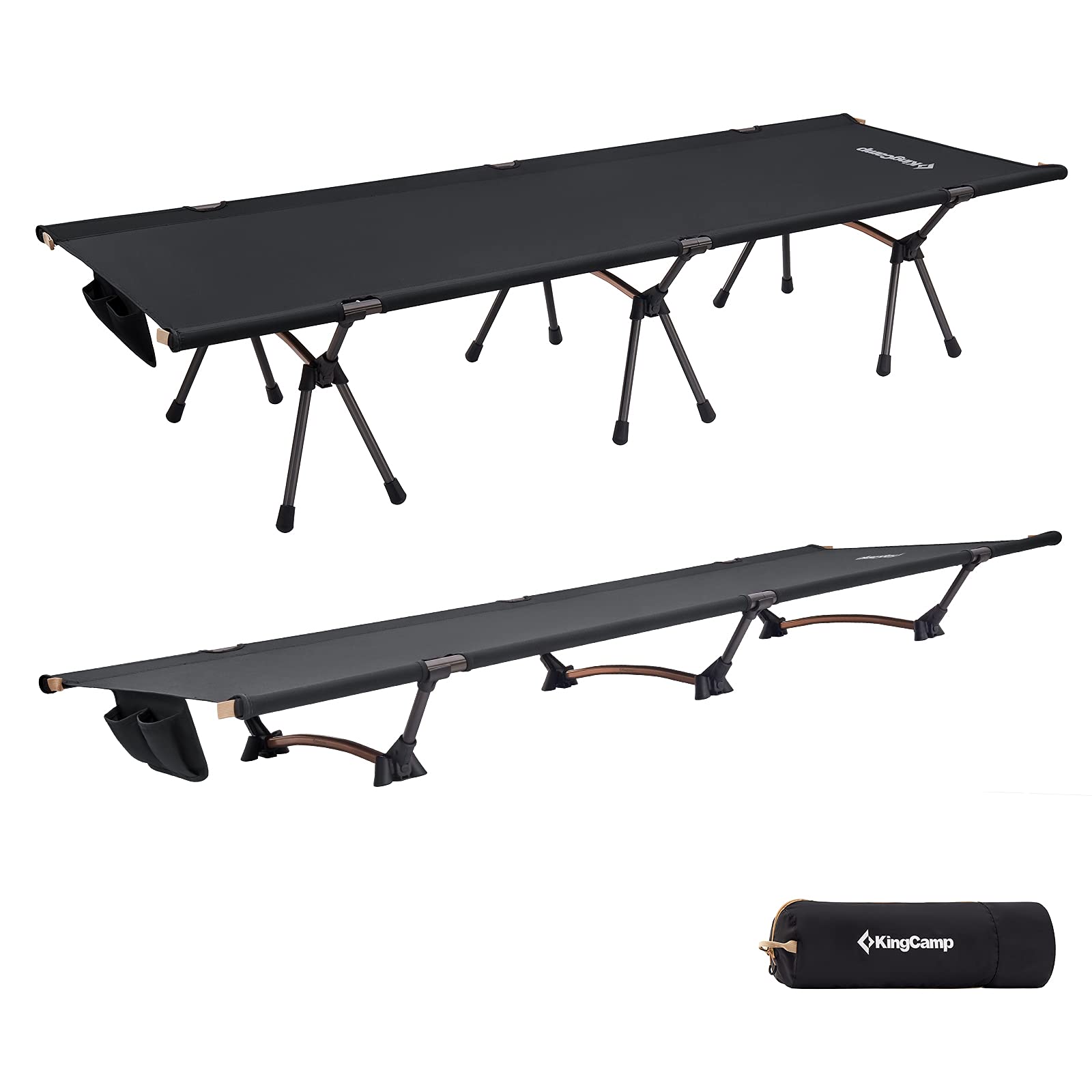 KingCamp アウトドアベッド折りたたみベッド組立不要 簡易キャンプ