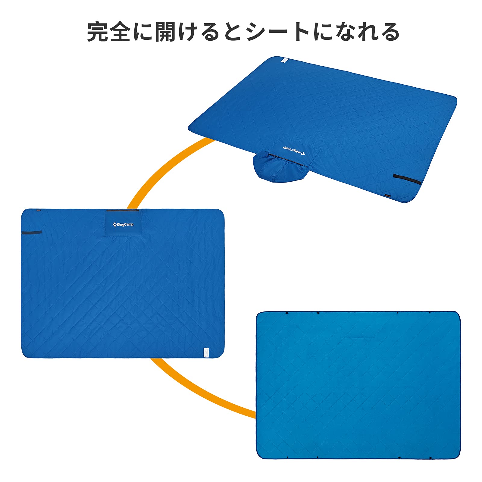 KingCamp ブランケット 多功能 PU3000防水 軽量