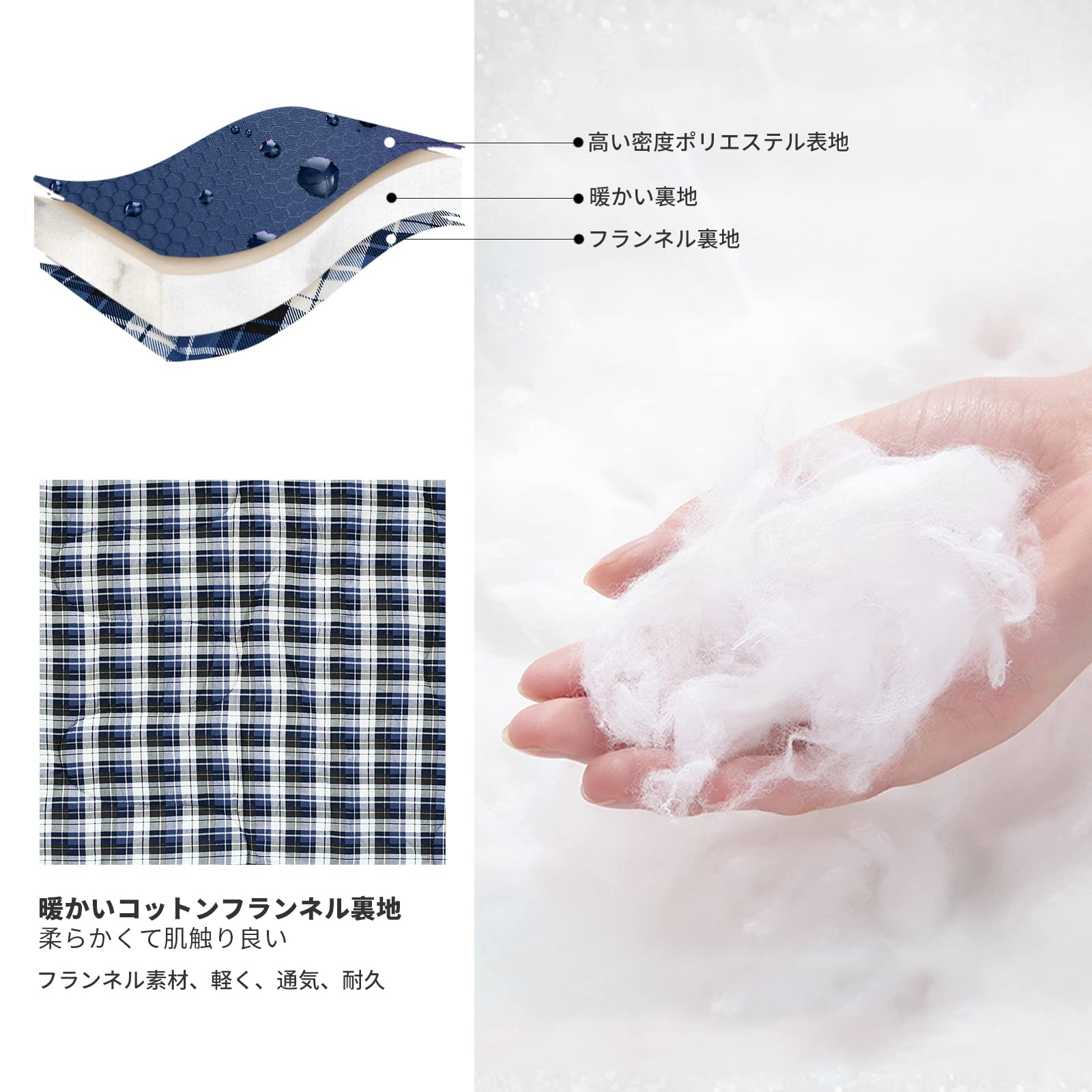 寝袋 190cm×84cm 連結可能 KS2214